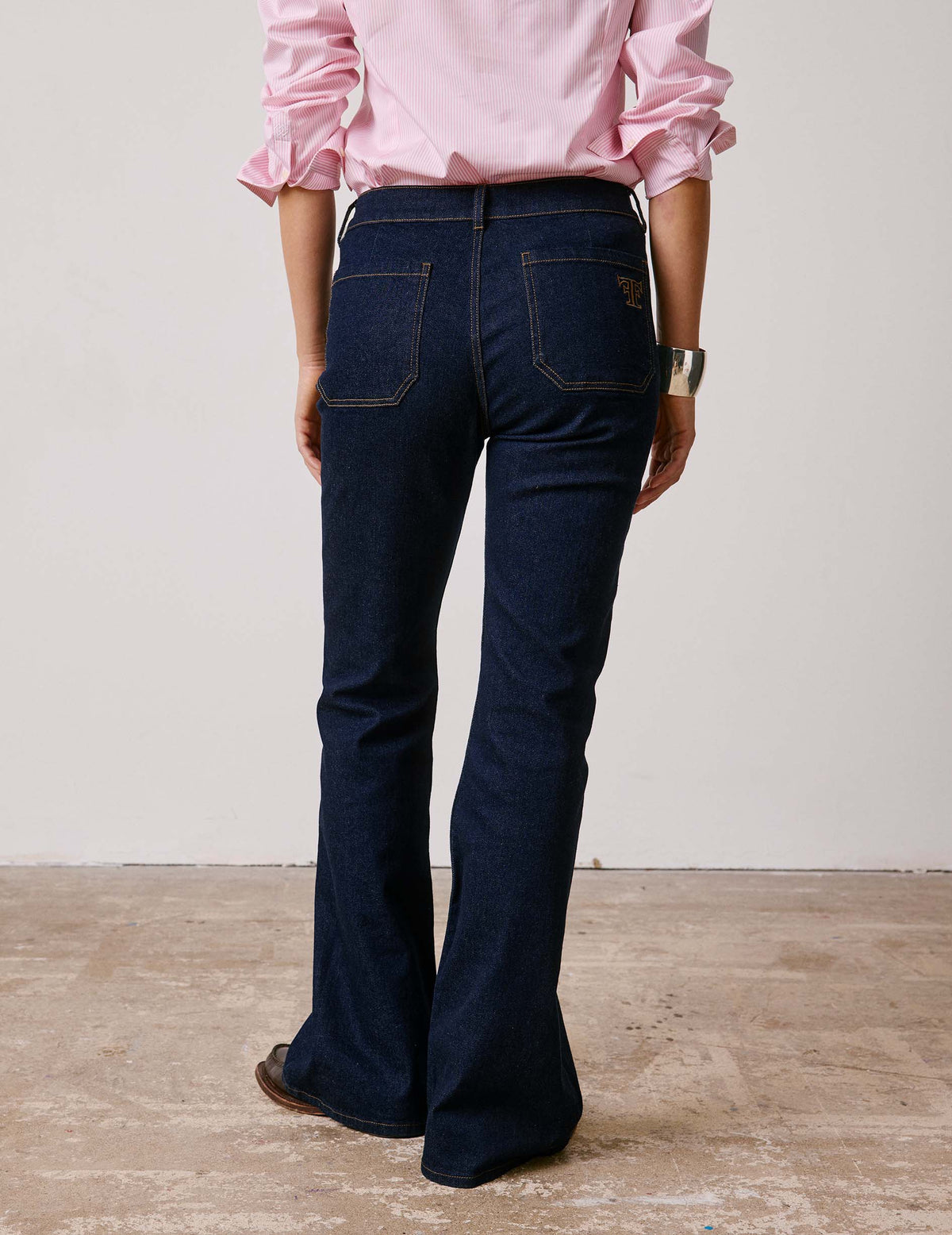 Jean flare Kate en denim