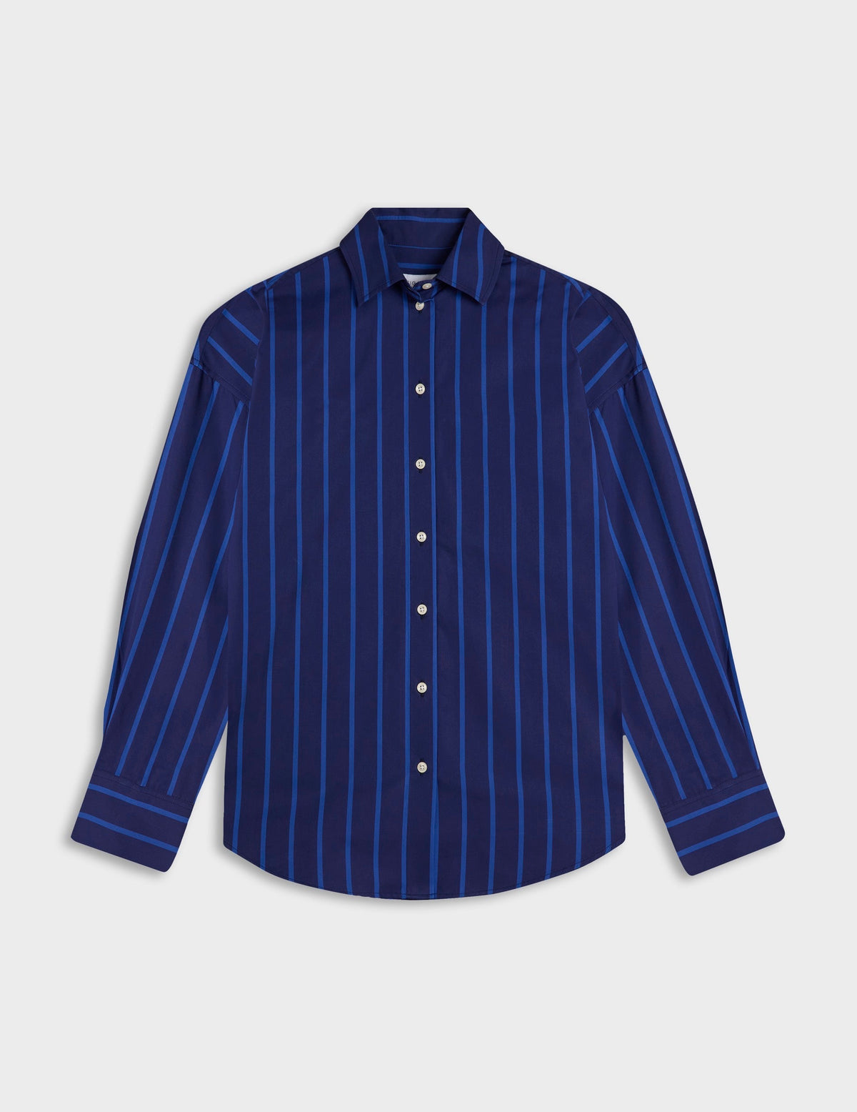 Chemise oversize Lizandra rayée bleue marine