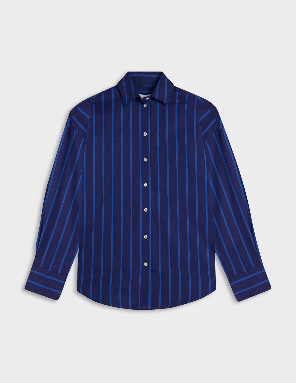 Chemise oversize Lizandra rayée bleue marine