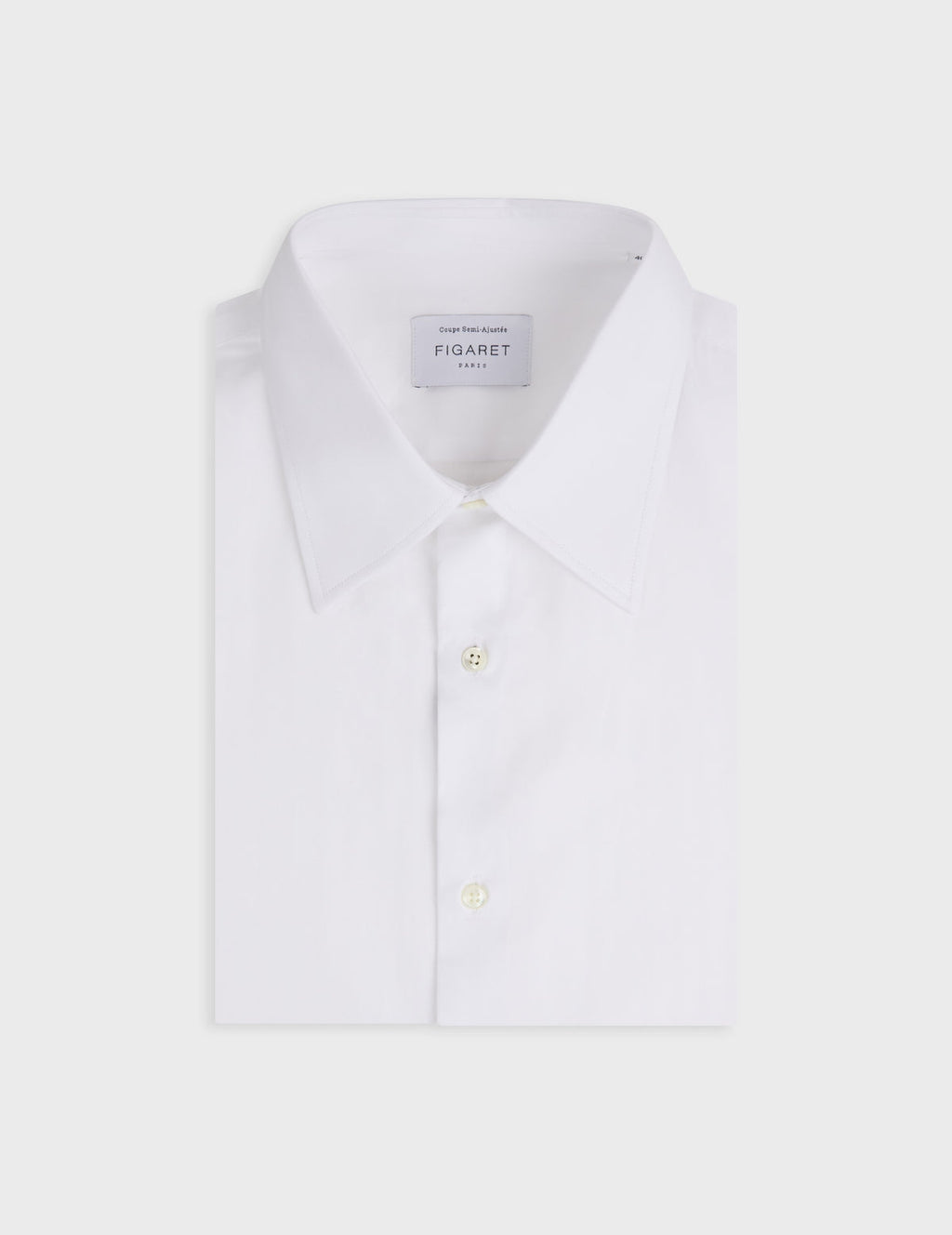 Chemise semi-ajustée blanche