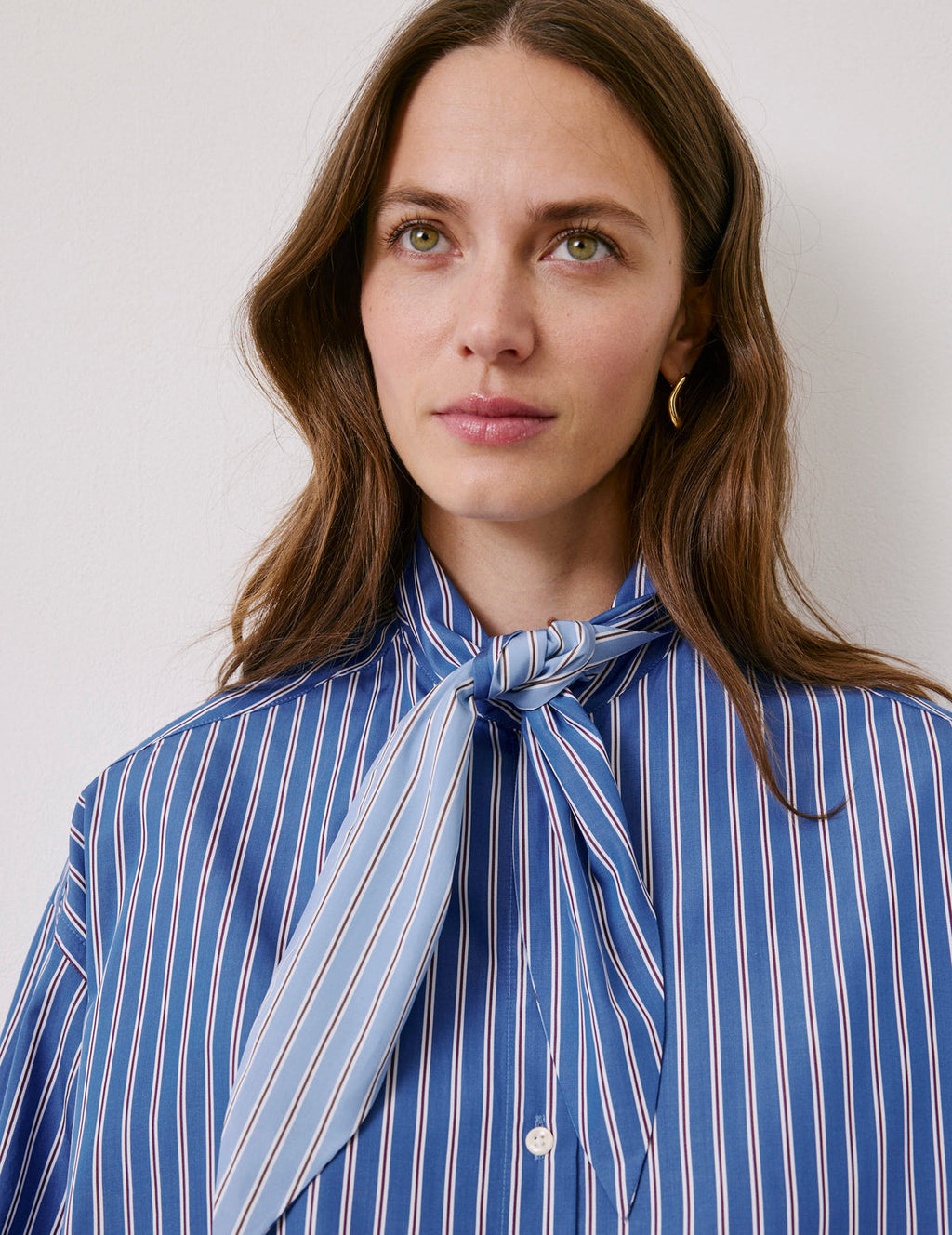 Chemise Margaux rayée bleue