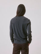 Pull Massimo en laine mérinos gris