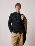 Chemise Mathias bleu marine