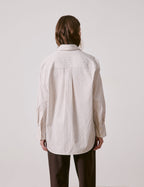 Chemise Mathilde rayée beige