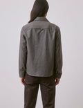 Surchemise Maxime en laine vierge taupe