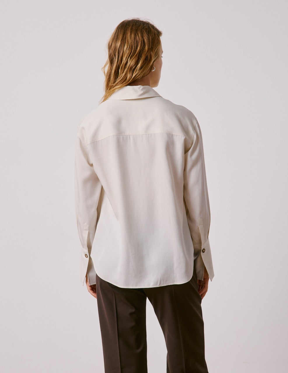 Chemise Mila en lyocell beige