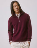 Pull Milo en laine mérinos bordeaux