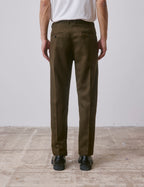 Pantalon Nataneo en laine vierge kaki