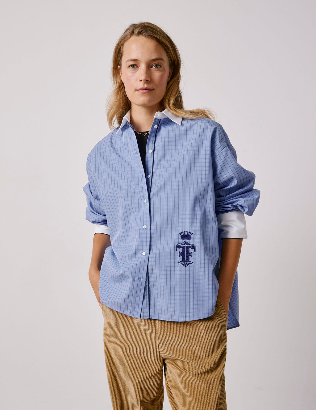 Chemise Nolita à carreaux bleus