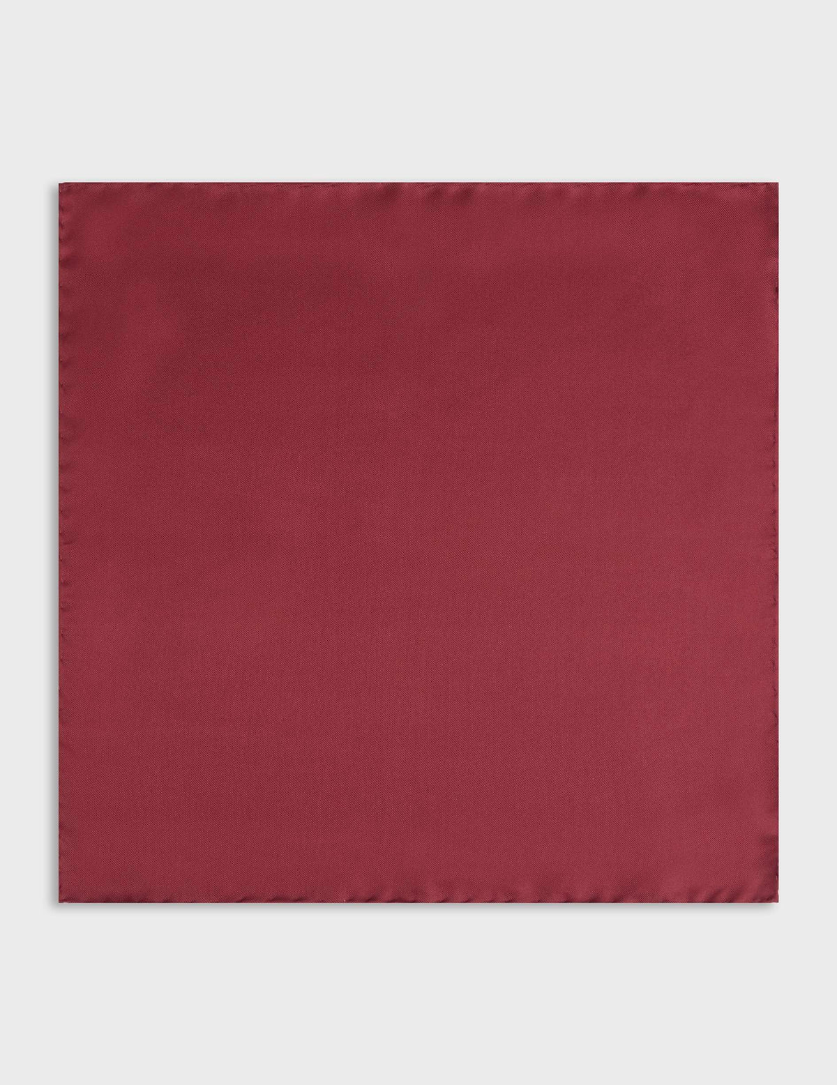 Pochette en twill de soie bordeaux