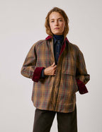 Veste Pénelope en coton à carreaux