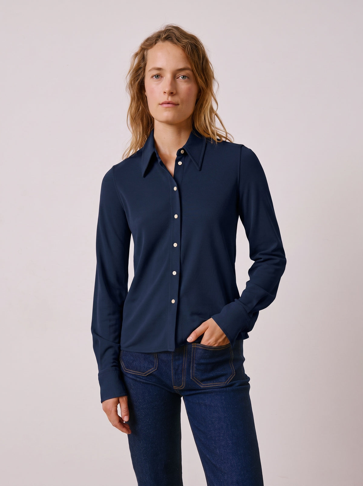 Chemise Peppa en jersey bleu marine