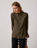 Chemise Pétale rayée kaki