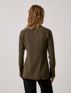 Chemise Pétale rayée kaki