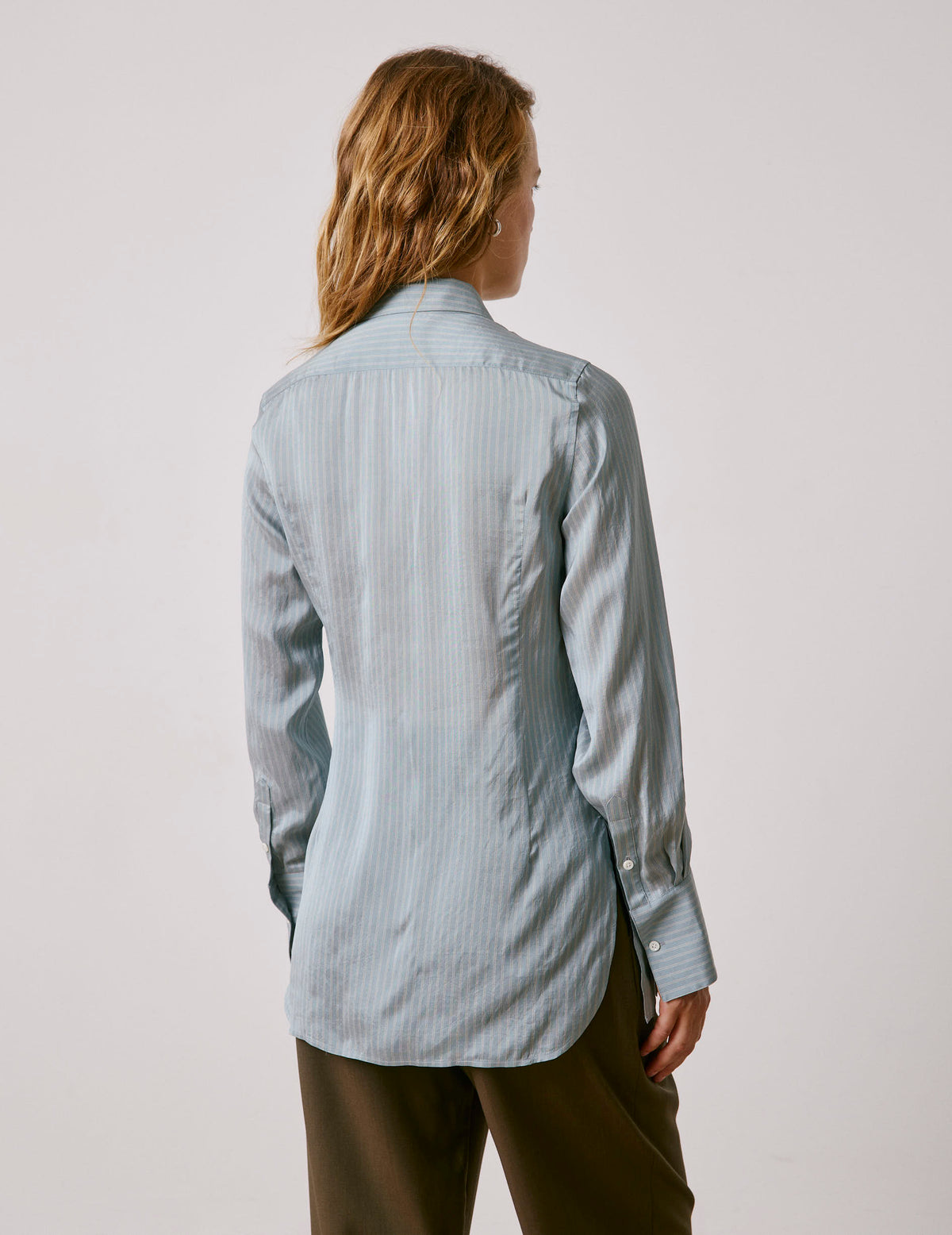 Chemise Pétale bleu rayée