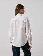 Chemise Pétula col lavalière amovible écru