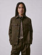 Veste Phileas en laine vierge kaki