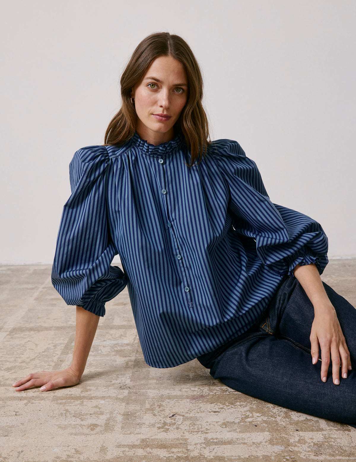 Blouse Phillie rayée bleue