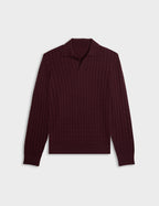 Pull Piersen en laine mérinos bordeaux