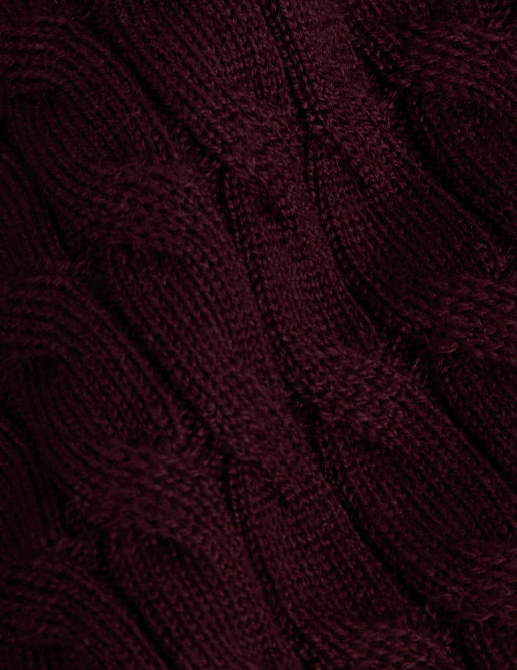 Pull Piersen en laine mérinos bordeaux - View 2