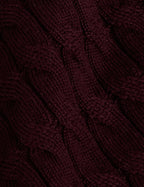 Pull Piersen en laine mérinos bordeaux - View 2