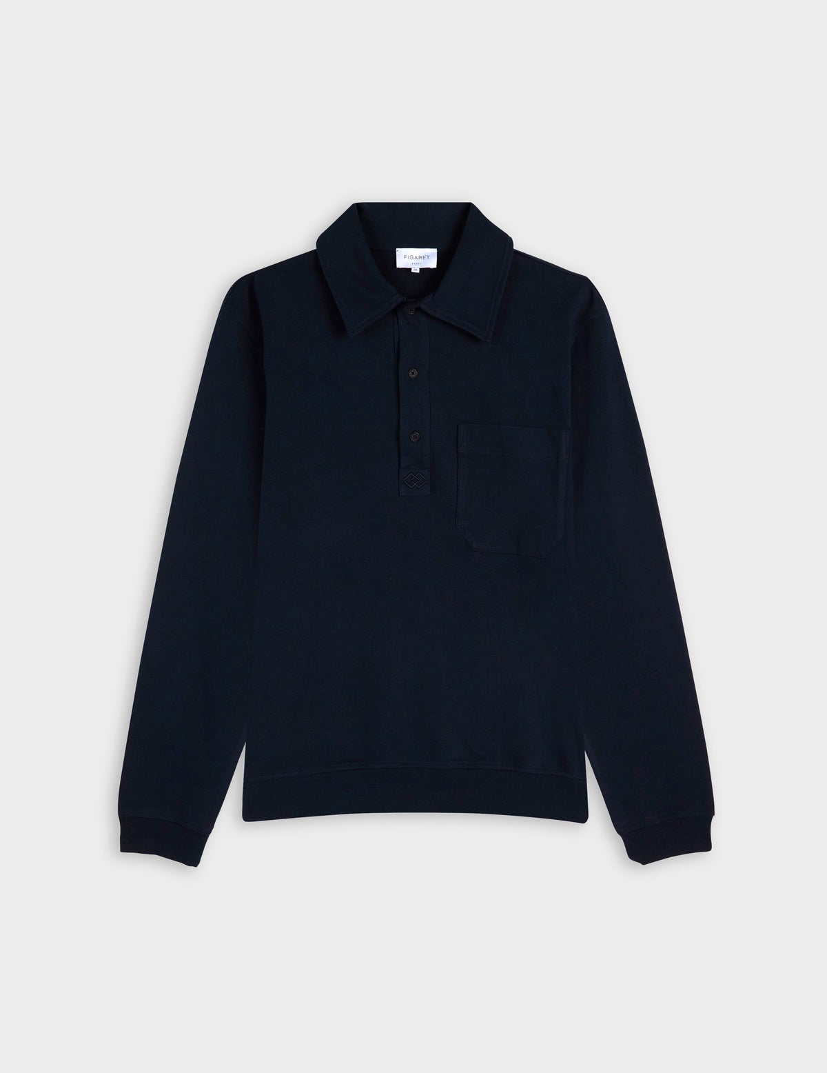 Polo en jersey marine - View 2