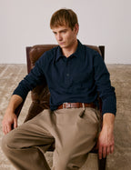Polo en jersey marine - View 2