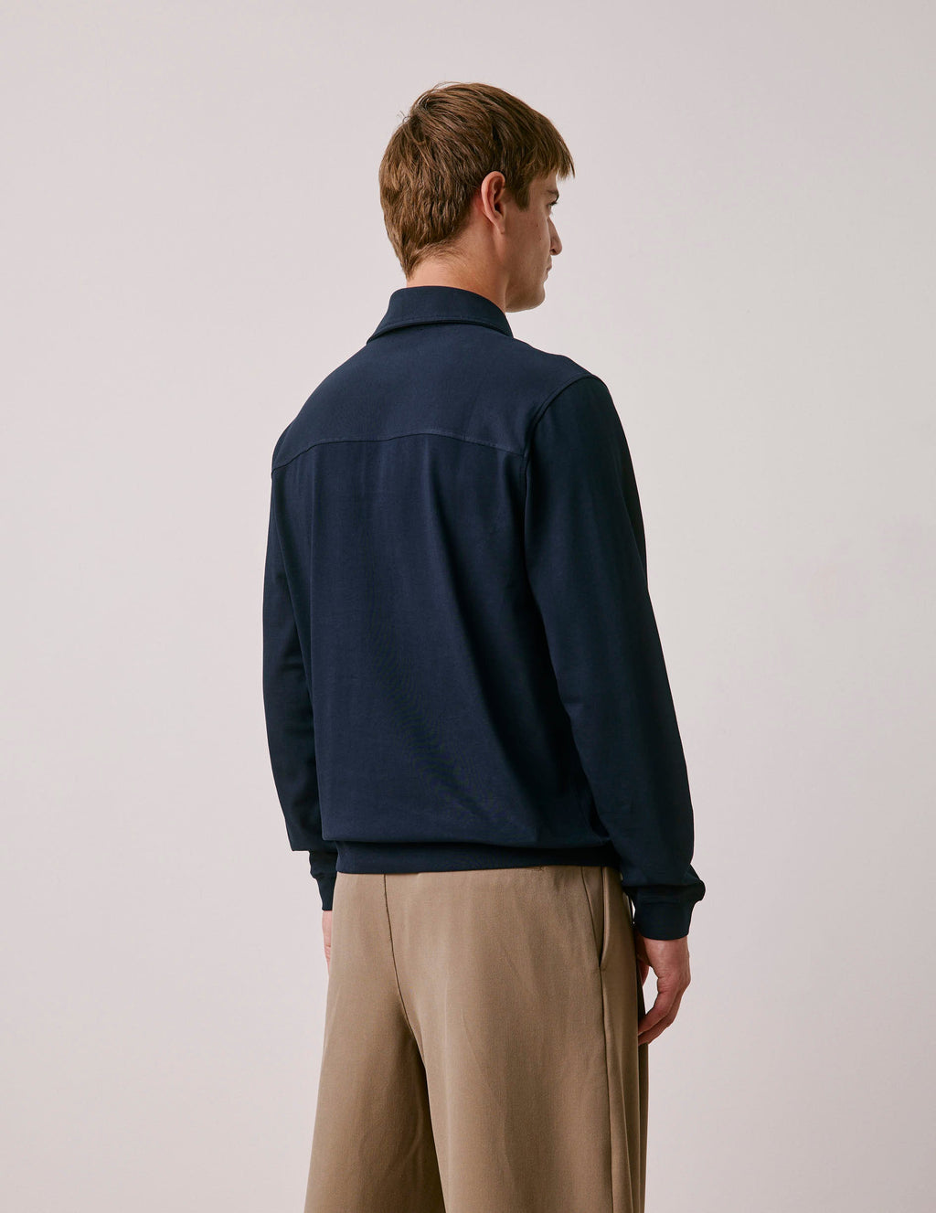 Polo en jersey marine - View 2