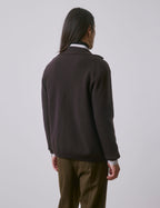 Cardigan Prince en laine mérinos marron