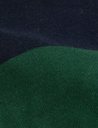 T-shirt Prosper en coton rayé marine et vert