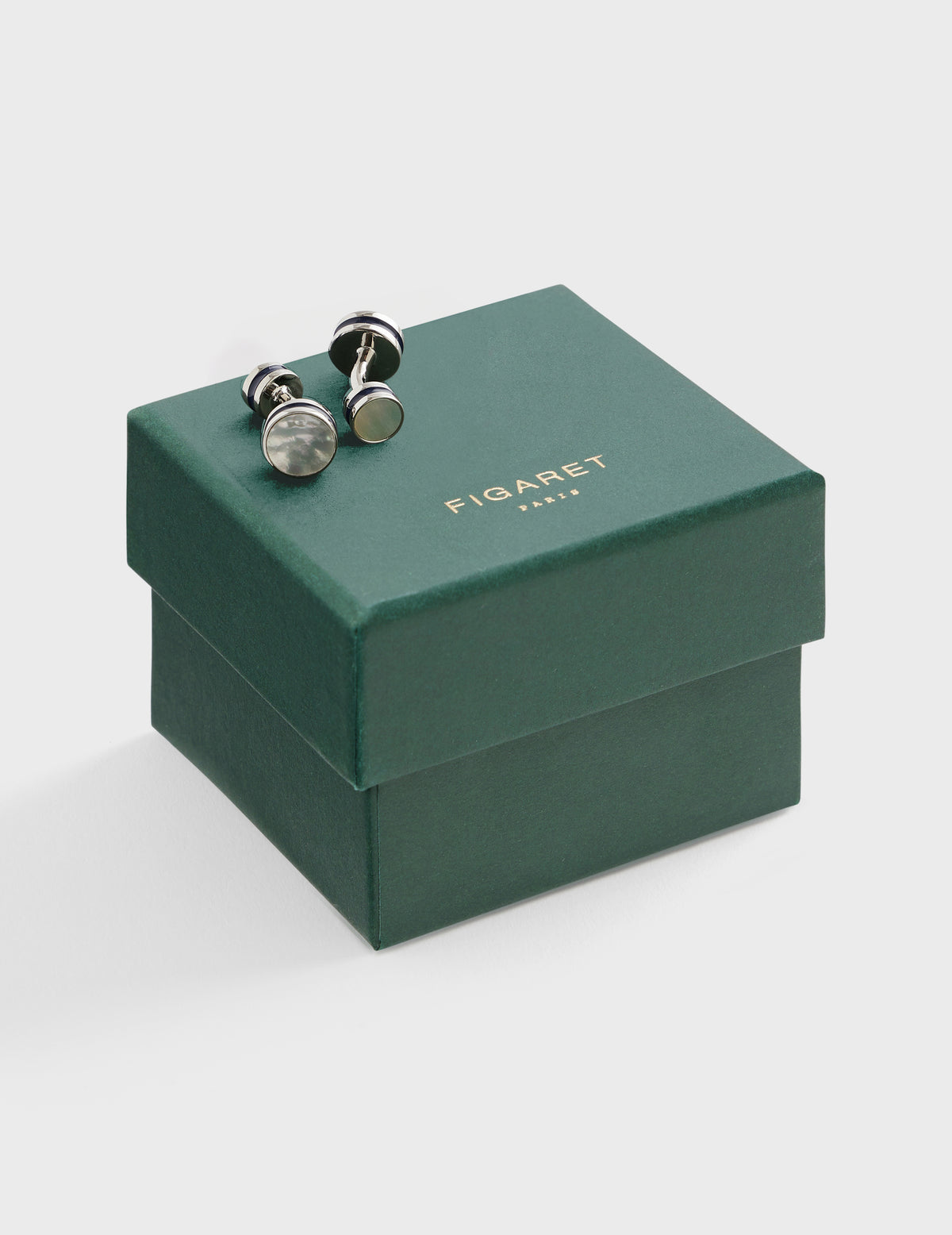 Boutons de manchette double nacre