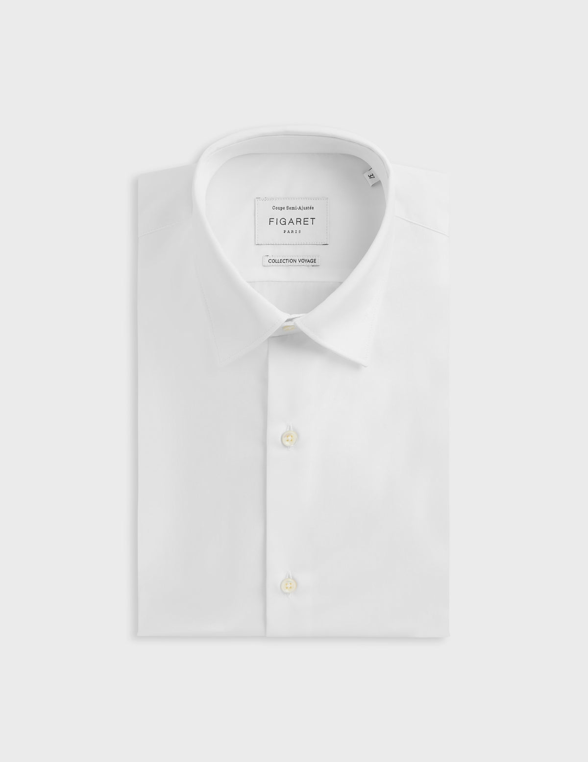 Chemise Semi-ajustée Voyage blanche