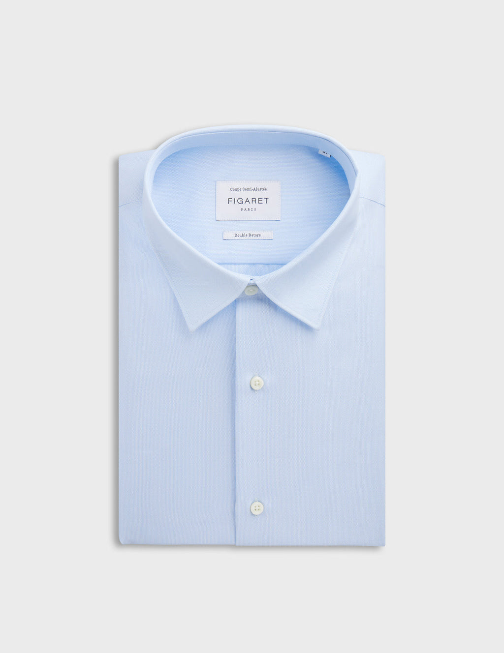 Chemise Semi-ajustée bleue