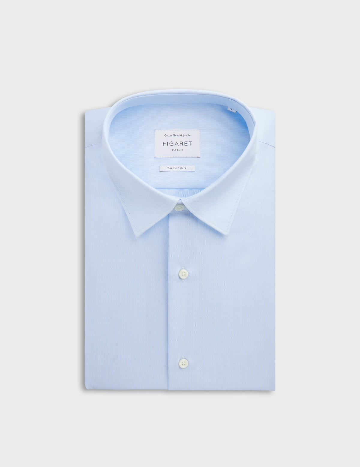 Chemise Semi-ajustée bleue