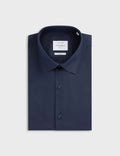 Chemise Ajustée stretch bleu marine