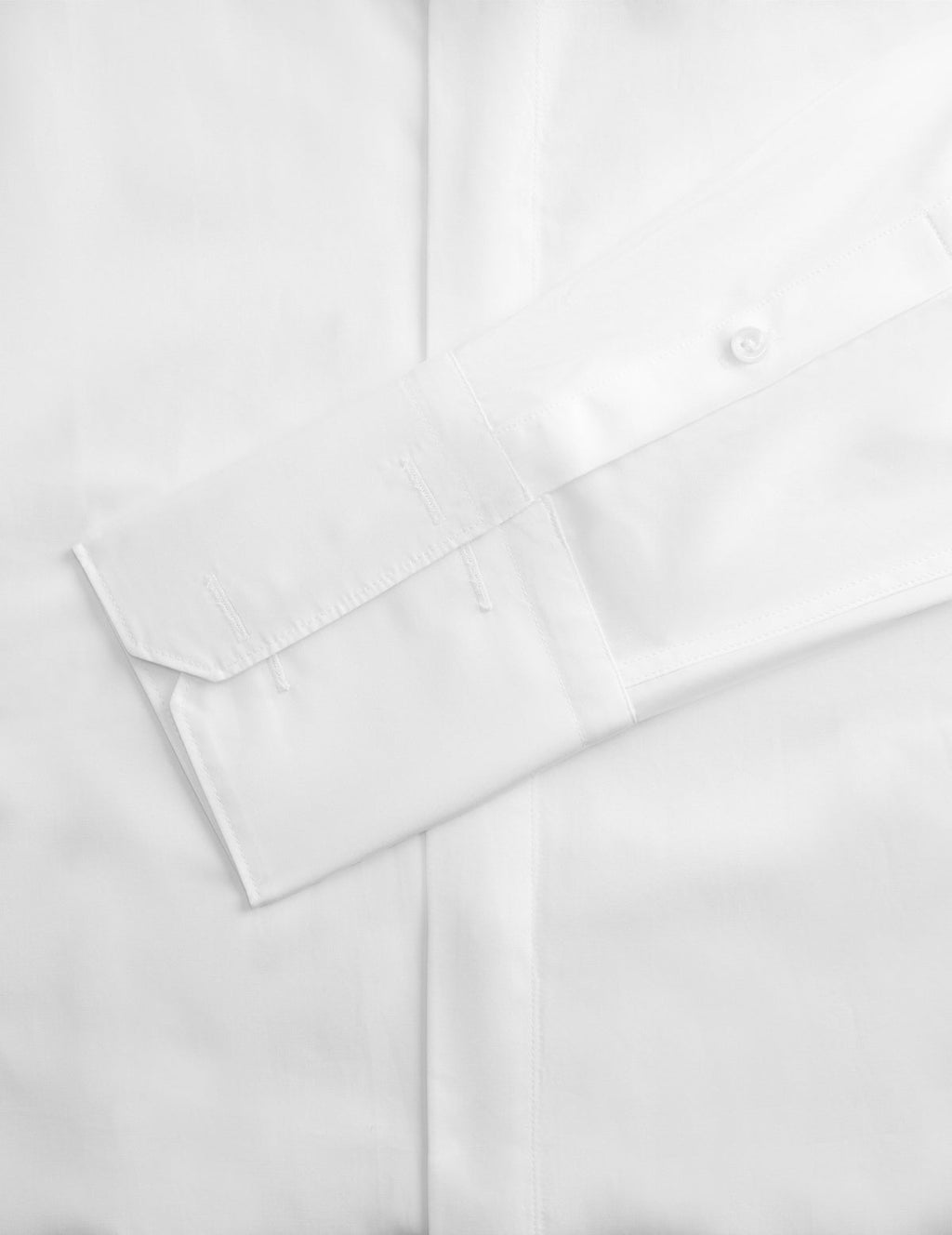 Chemise Semi-ajustée gorge cachée blanche