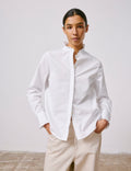 Chemise Louison gorge cachée blanche