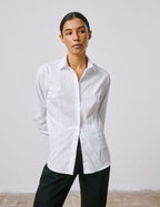 Chemise Anais stretch blanche