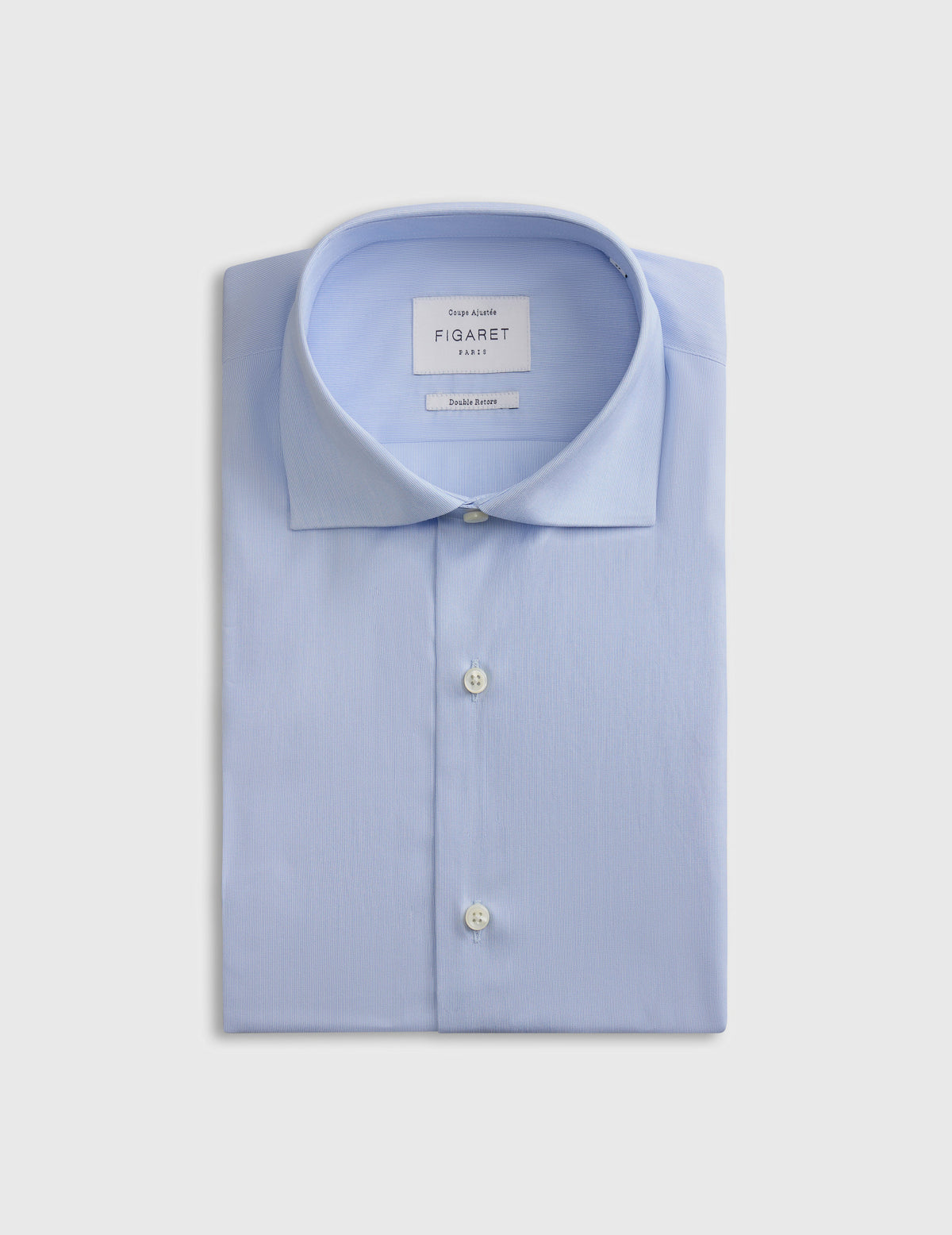 Chemise Ajustée rayée bleue