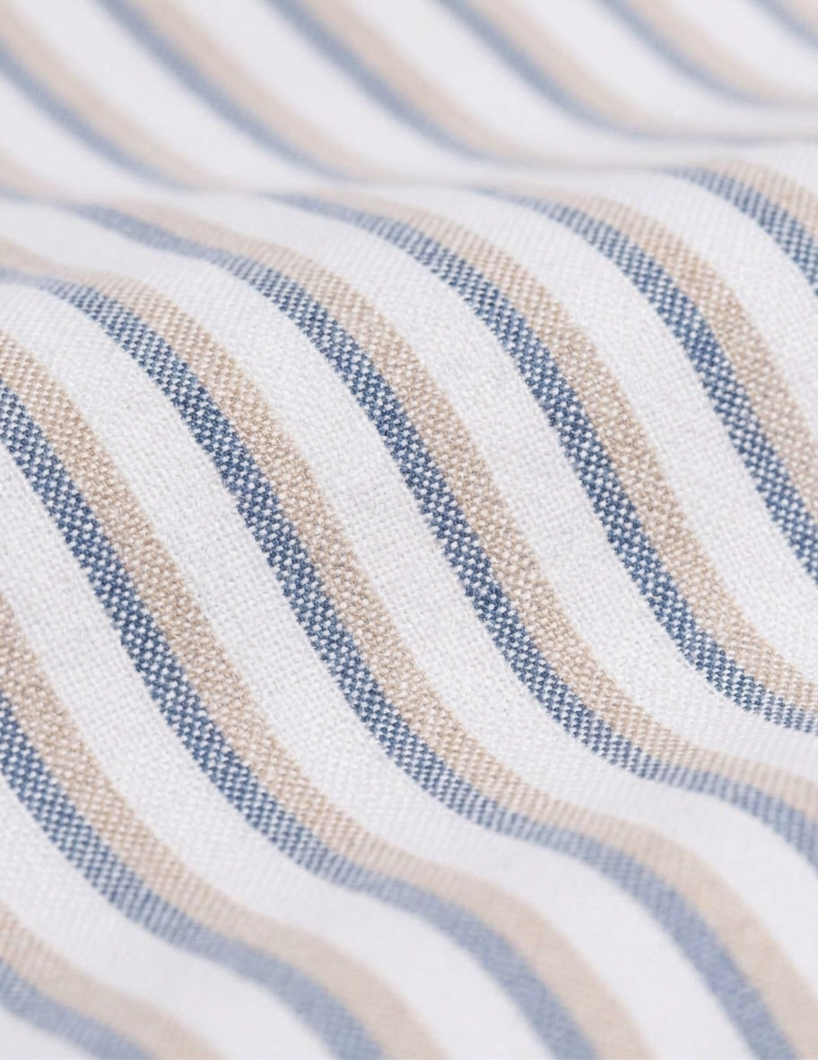 Chemise Gaspard rayée beige