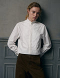 Chemise boxy Preppy blanche