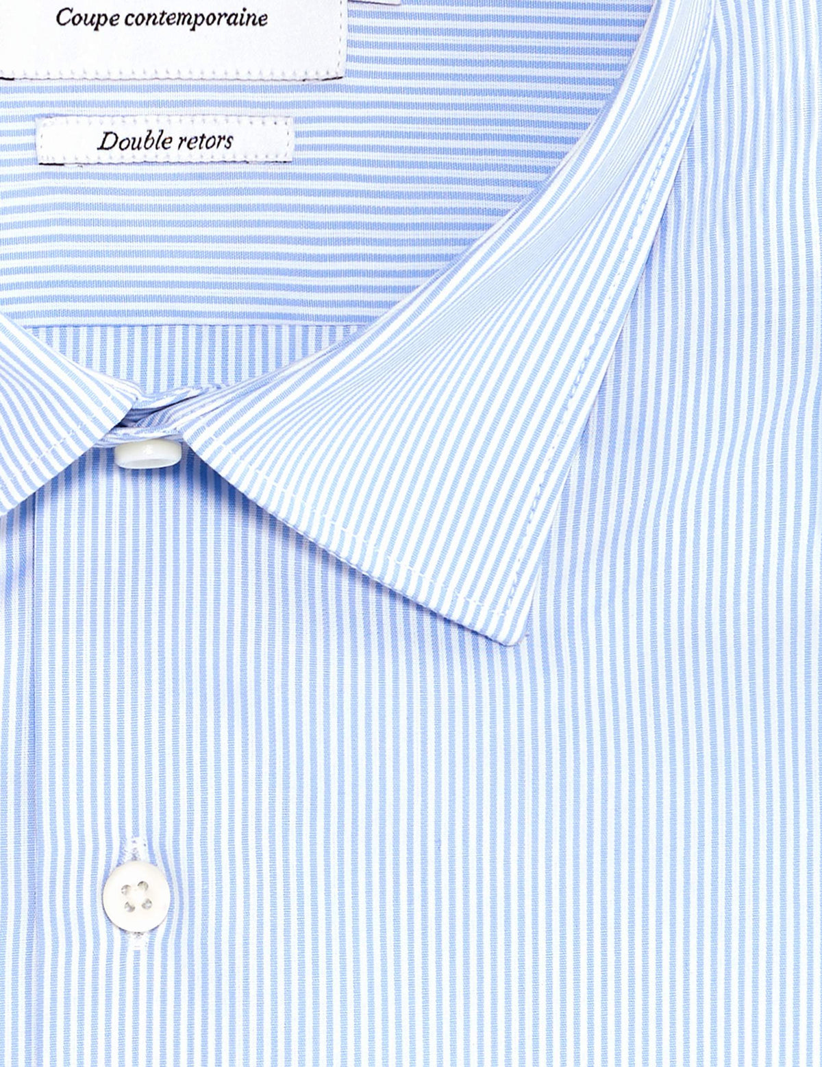 Chemise Semi-ajustée rayée bleue