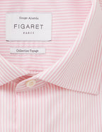 Chemise Ajustée Voyage rayée rose