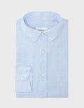 Chemise Gaspard en lin bleu clair